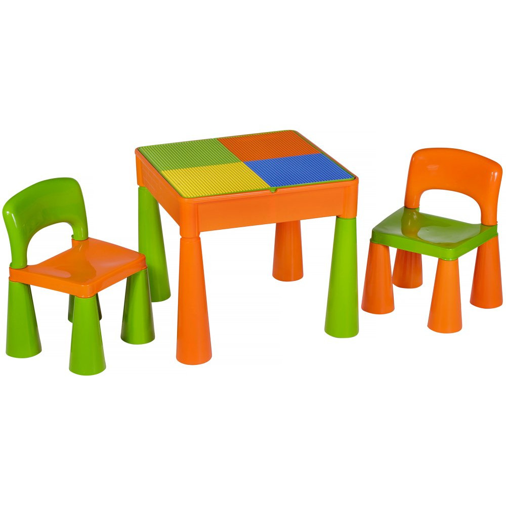 Комплект cтол и 2 стульчика Tega Mamut 899UN orange-green Комплект cтол и 2 стульчика Tega Mamut 899UN orange-green