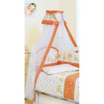 Балдахін Twins Comfort New, ведмедики з зірками теракот (1051-C-118)