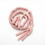 Декор косичка Twins Air велюр, powder pink (7001-DK-24)