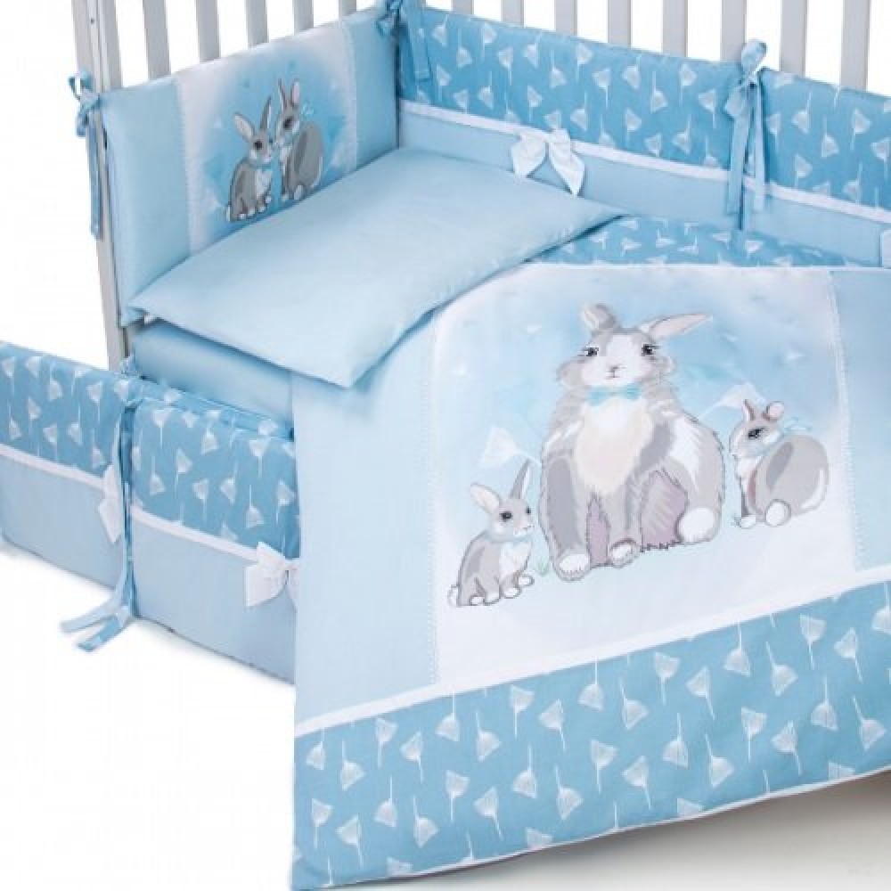 Постельный комплект Baby Veres Summer Bunny blue 6 элементов (217.04)