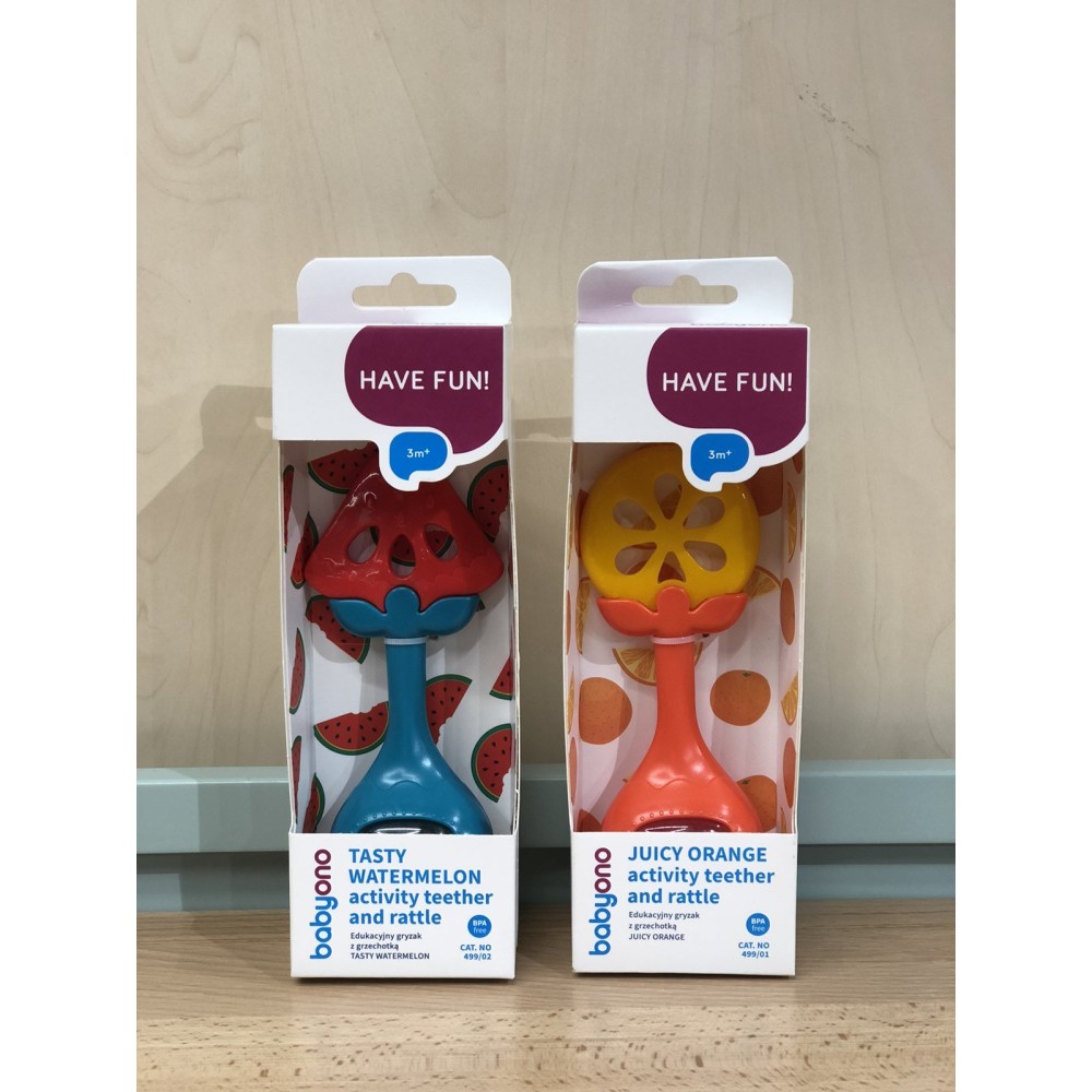 Прорезыватель с погремушкой BabyOno (499/02)