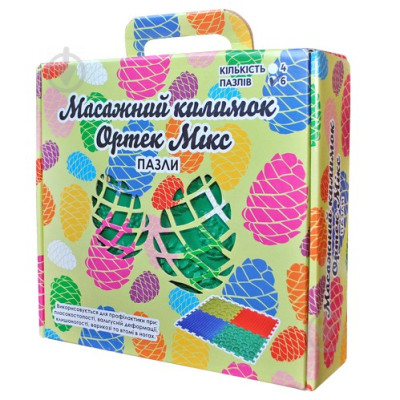 Коврик массажный Ортек Пазлы Микс 6 элементов (07790)