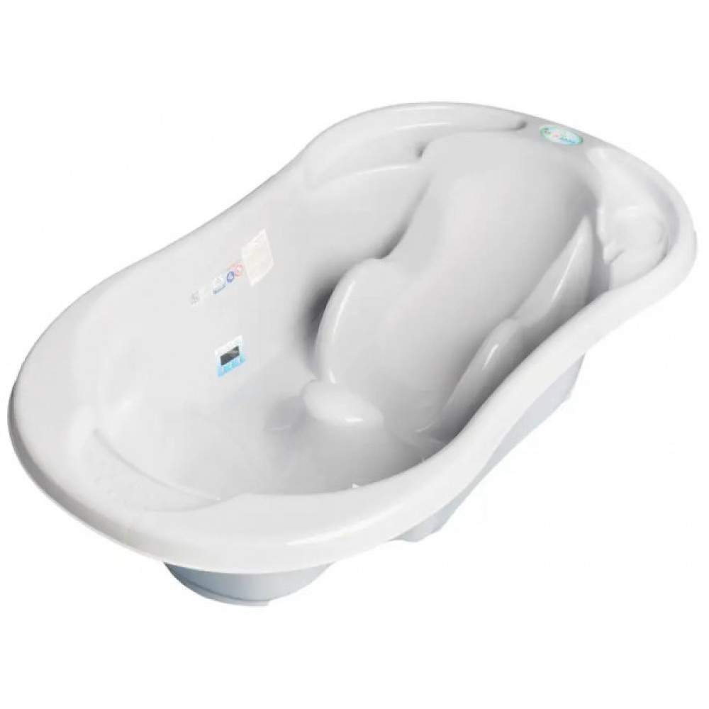 Ванна Tega Baby Комфорт з термометром біла перлина 102см (TG-011-118)