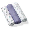 Пеленки BabyOno из бамбукового волокна 3 шт сиреневые (397/05)