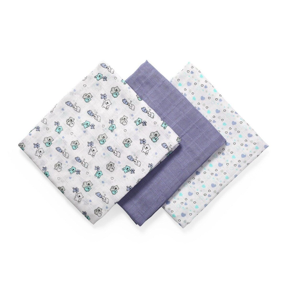 Пеленки BabyOno из бамбукового волокна 3 шт сиреневые (397/05)