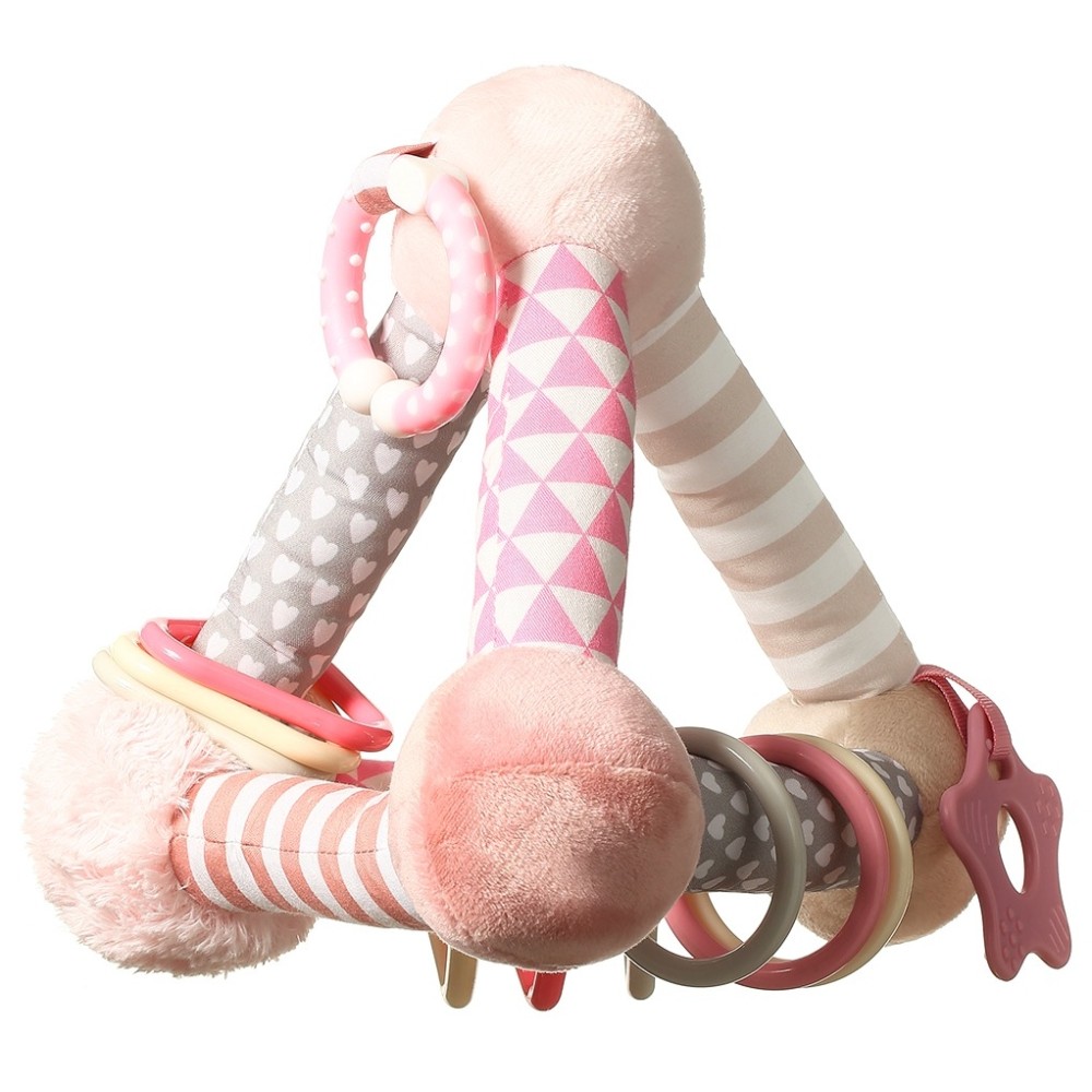 Розвиваюча іграшка BabyOno Пірамідка рожева (898/01)