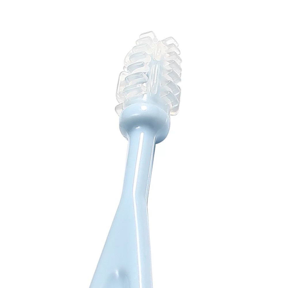 Набір зубних щіточок BabyOno блакитний 3 шт (550/02)