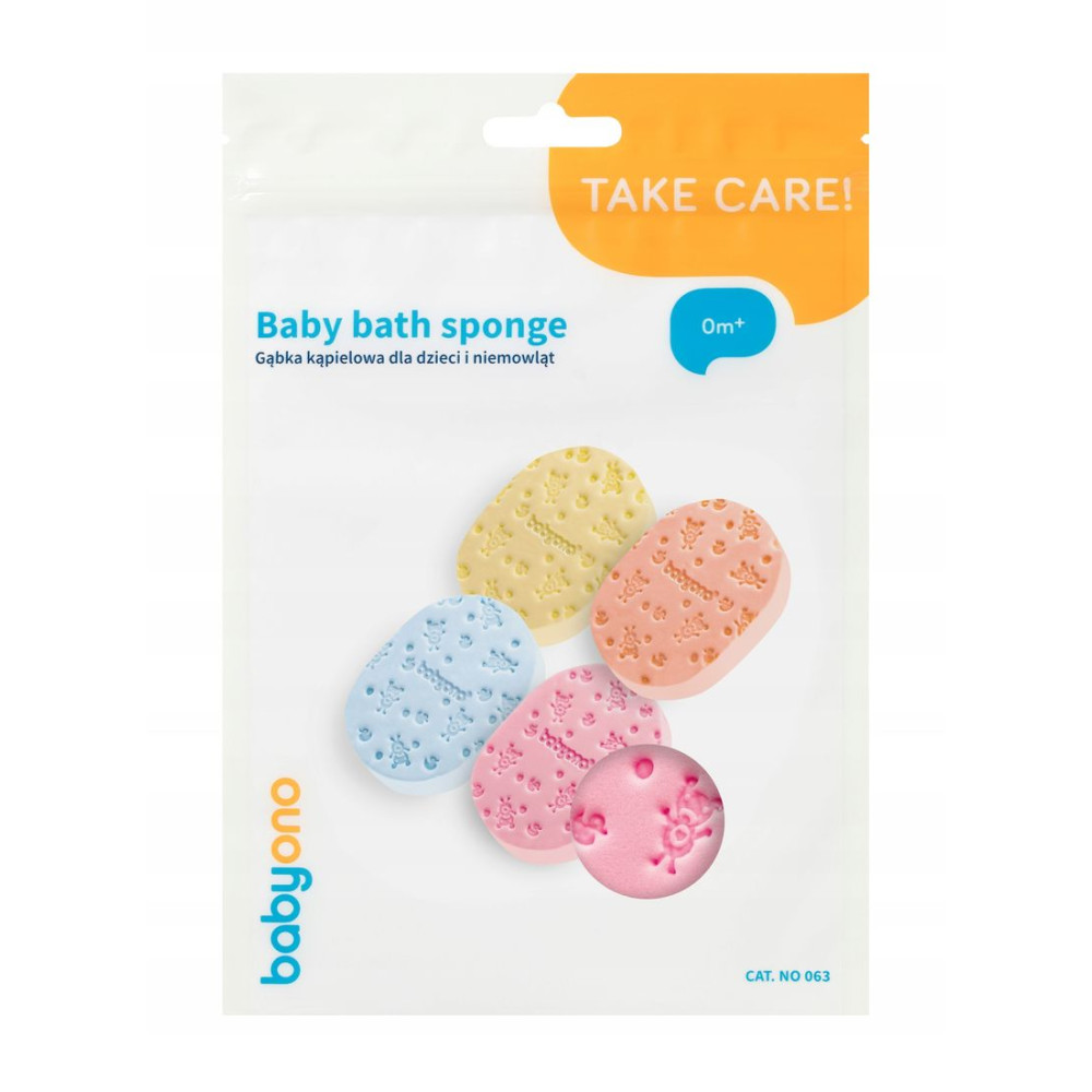 Мочалка для купания BabyOno голубой (063/03)