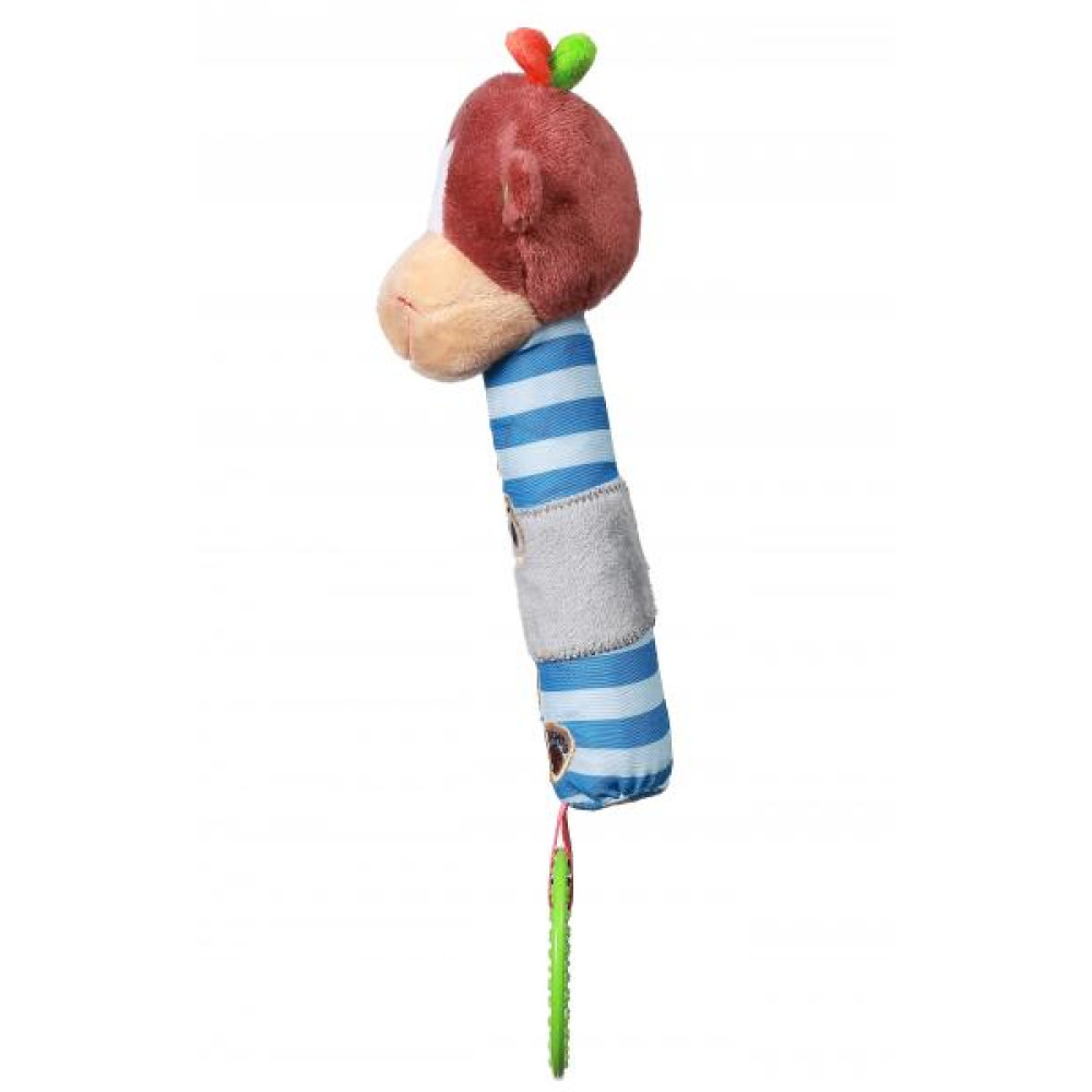 Игрушка прорезыватель с пищалкой BabyOno Обезьянка Георгий (619) Игрушка прорезыватель с пищалкой BabyOno Обезьянка Георгий (619)