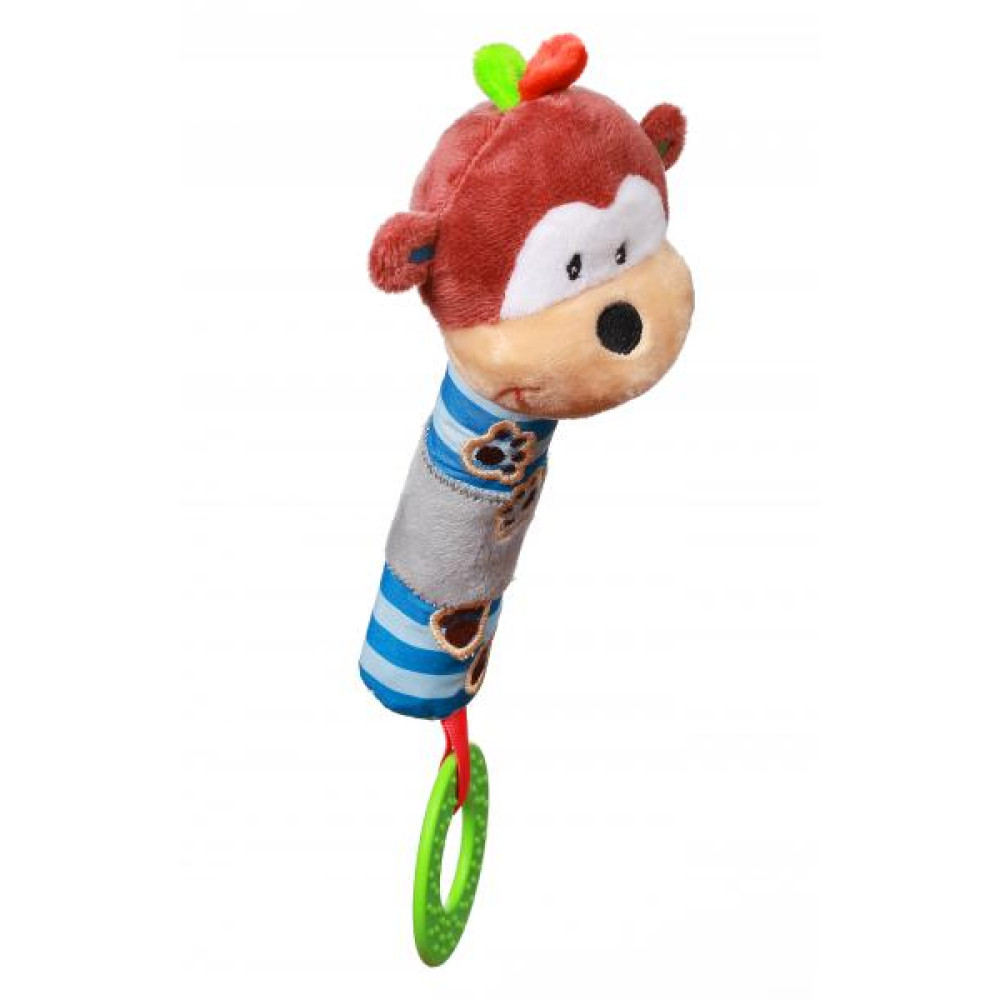 Игрушка прорезыватель с пищалкой BabyOno Обезьянка Георгий (619) Игрушка прорезыватель с пищалкой BabyOno Обезьянка Георгий (619)
