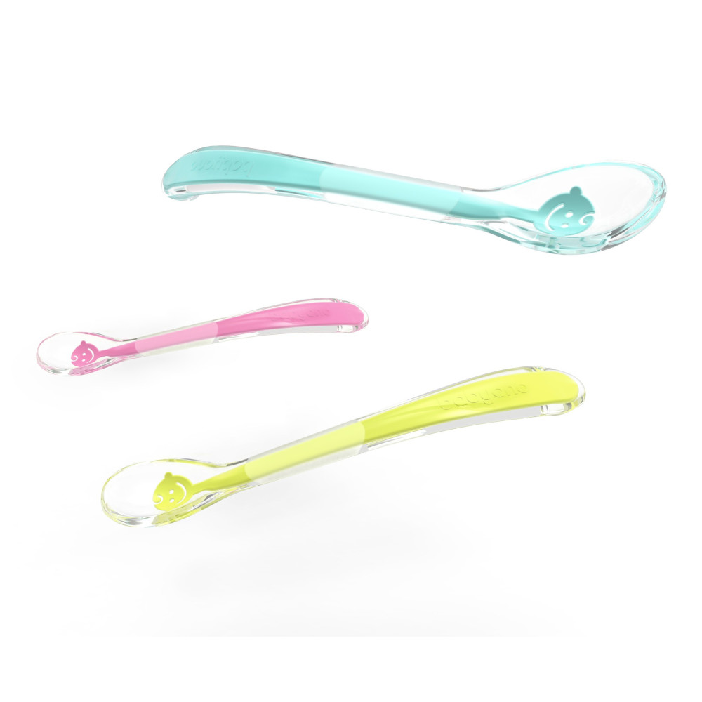 Силіконова дитяча ложечка BabyOno Baby Smile (1460) Силіконова дитяча ложечка BabyOno Baby Smile (1460)