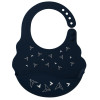 Слюнявчик силиконовый BabyOno Самолетики черный (829/07)