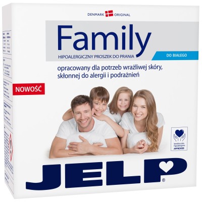 Гіпоалергенний пральний порошок JELP FAMILY для білого 2,24 кг (90029)