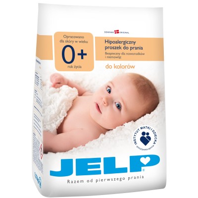 Гіпоалергенний пральний порошок JELP 0+ для кольорового 1,12 кг (40014)