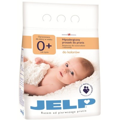 Гіпоалергенний пральний порошок JELP 0+ для кольорового 2,24 кг (80010)
