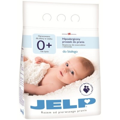 Гіпоалергенний пральний порошок JELP 0+ для білого кольору 2,24 кг (80012)