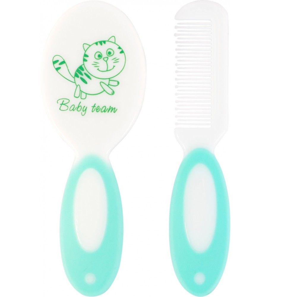 Набір Baby Team гребінець та щіточка бірюзова (7106)