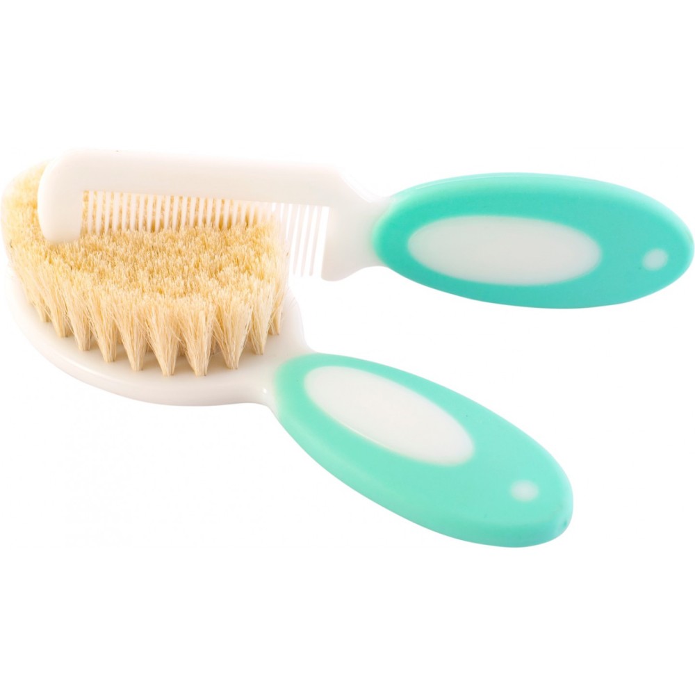 Набір Baby Team гребінець та щіточка бірюзова (7106)