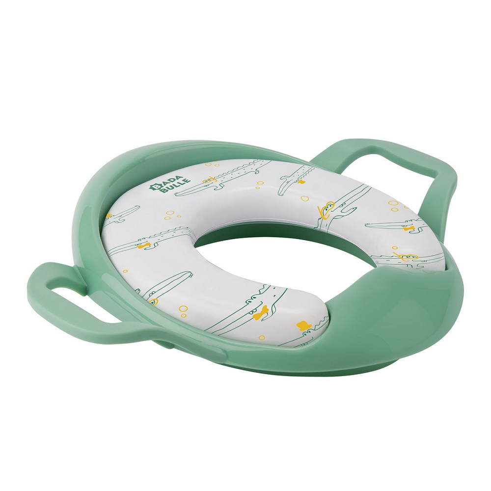 Накладка на унитаз Badabulle с ручками, зеленый (B027008)