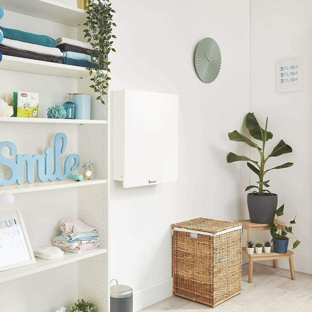 Настенный пеленальный столик Badabulle с пеленальным матрасиком, белый 