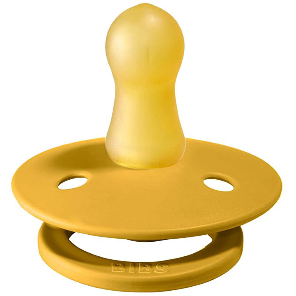 Пустушка Bibs Colour 0-6 міс, латекс (mustard)