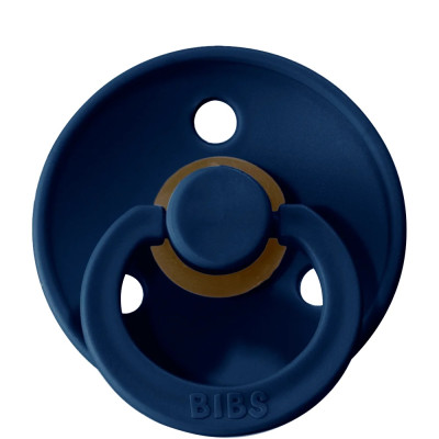 Пустышка Bibs Colour 0-6 мес, латекс (deep space)