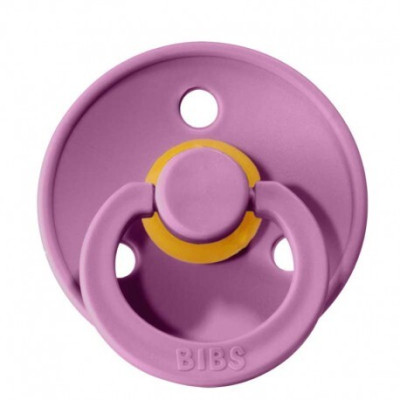Пустышка Bibs Colour 6-18 мес, латекс (lavender)