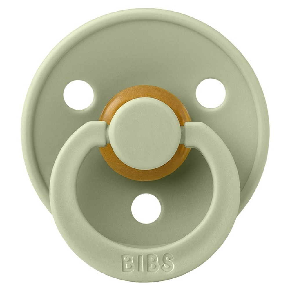 Пустышка Bibs Colour 0-6 мес, латекс (sage)