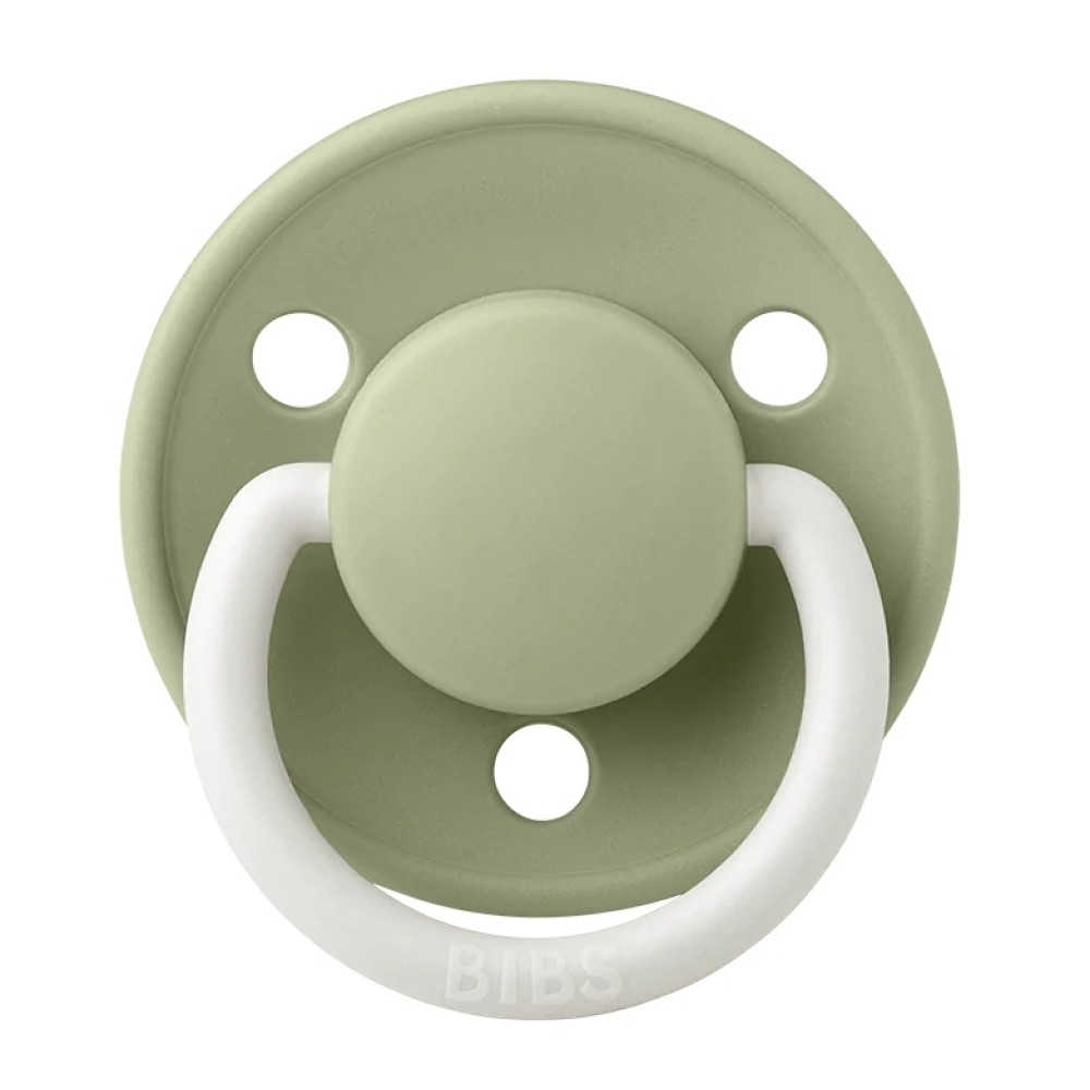 Пустушка Bibs De Lux 6-18 міс, латекс (sage night)