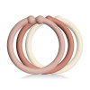 Набор-прорезыватель колец Bibs Loops 12 шт Pack Blush / Woodchuck / Ivory