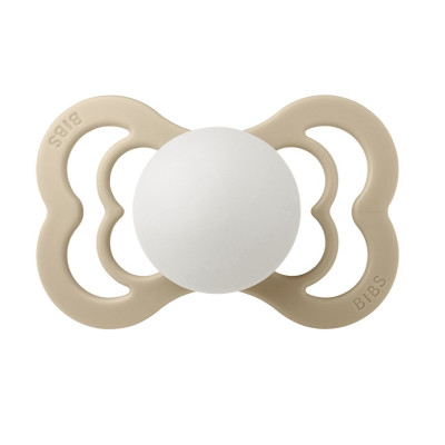 Пустышка Bibs Supreme 6-18 мес, латекс (vanilla glow/night)