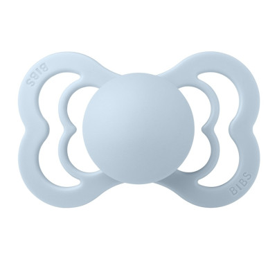 Пустышка Bibs Supreme 0-6 мес, силикон (baby blue)