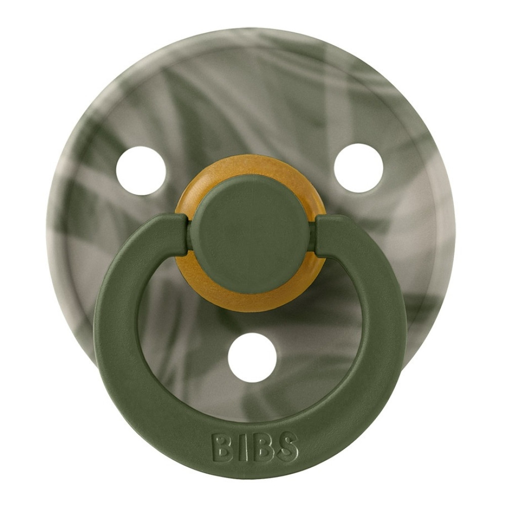 Пустушка Bibs Tie Dye 0-6 міс, латекс (hunter green sand) 