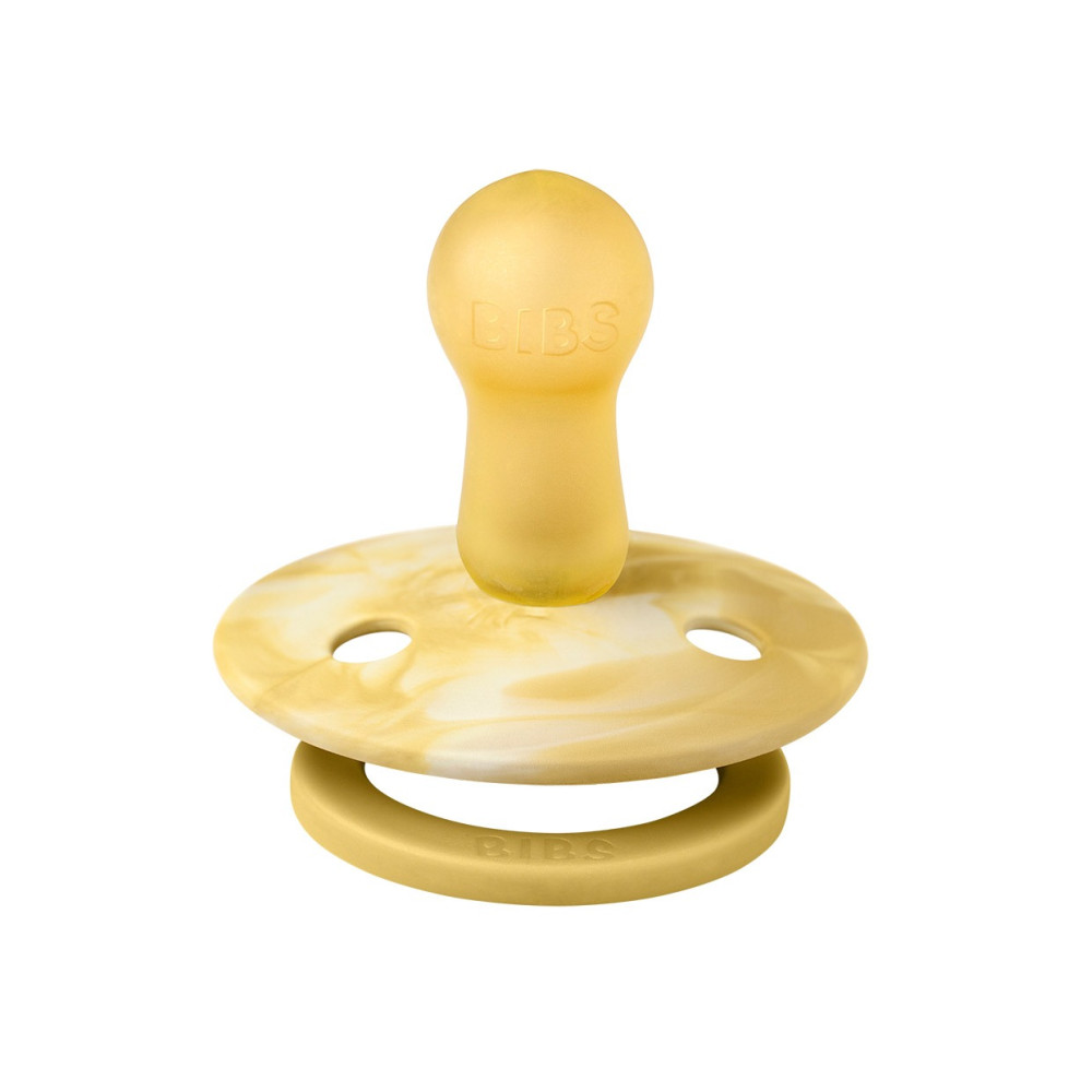 Пустушка Bibs Tie Dye 0-6 міс, латекс (mustard ivory) Пустушка Bibs Tie Dye 0-6 міс, латекс (mustard ivory)
