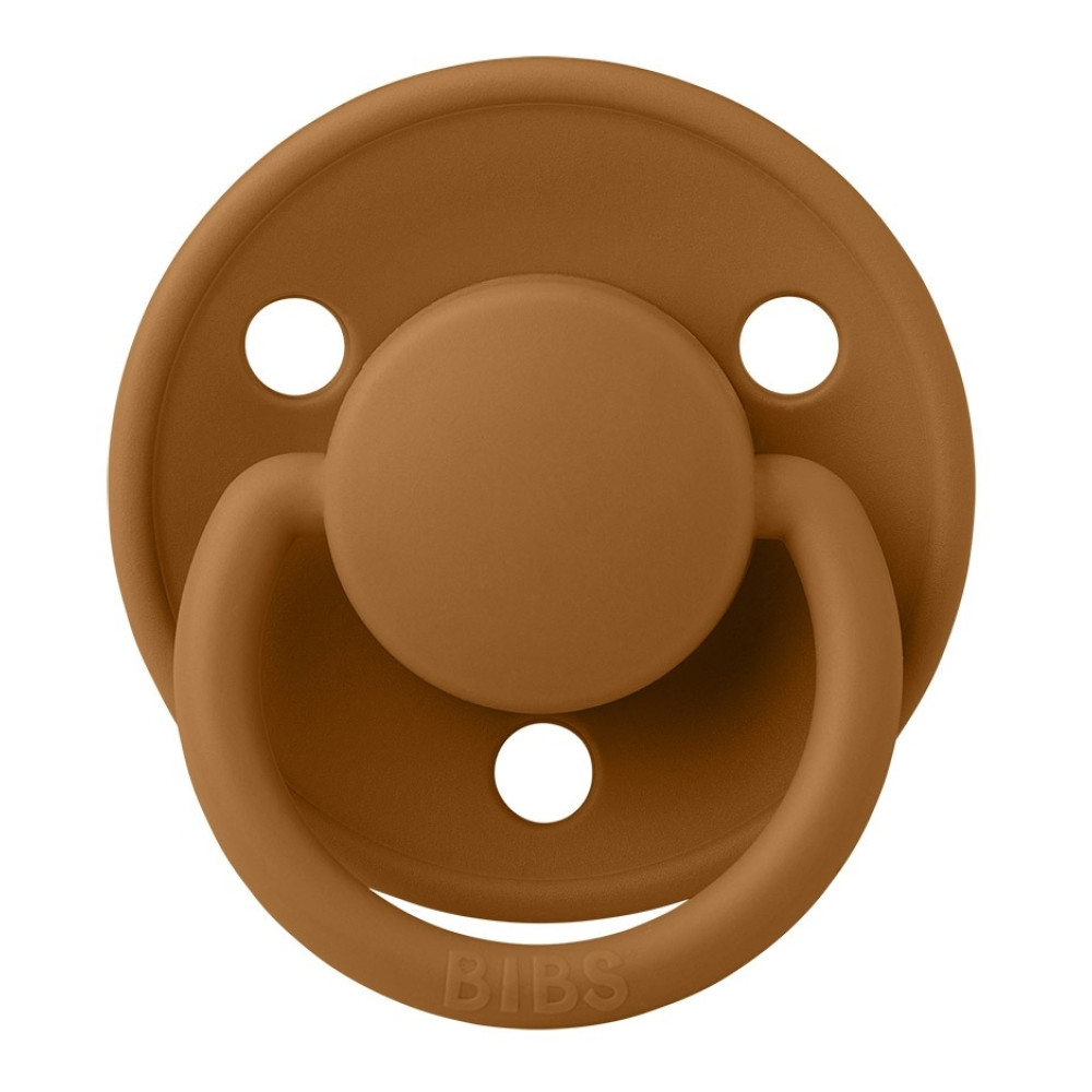 Пустушка Bibs De Lux 0-6 міс, латекс (caramel)