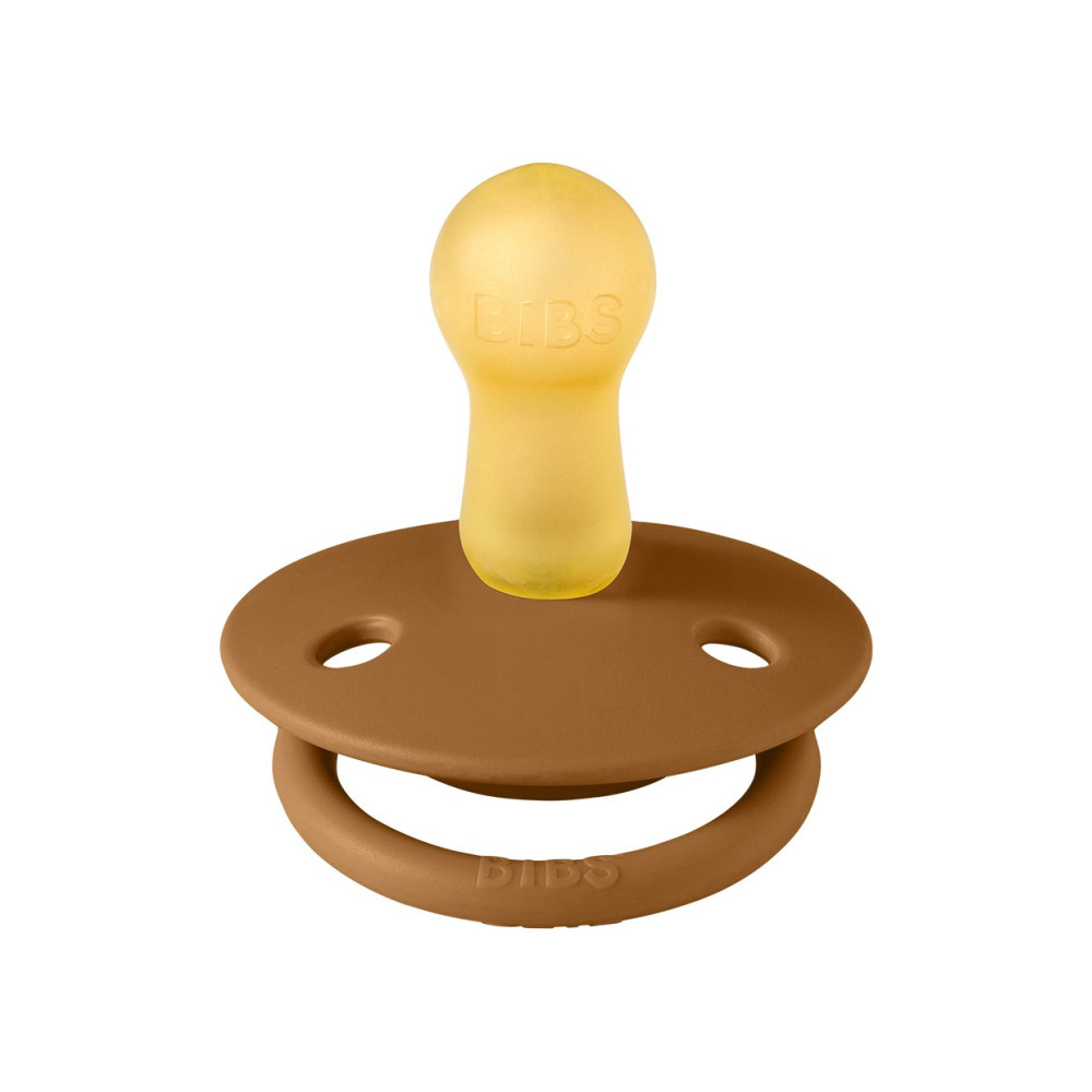 Пустушка Bibs De Lux 0-6 міс, латекс (caramel)
