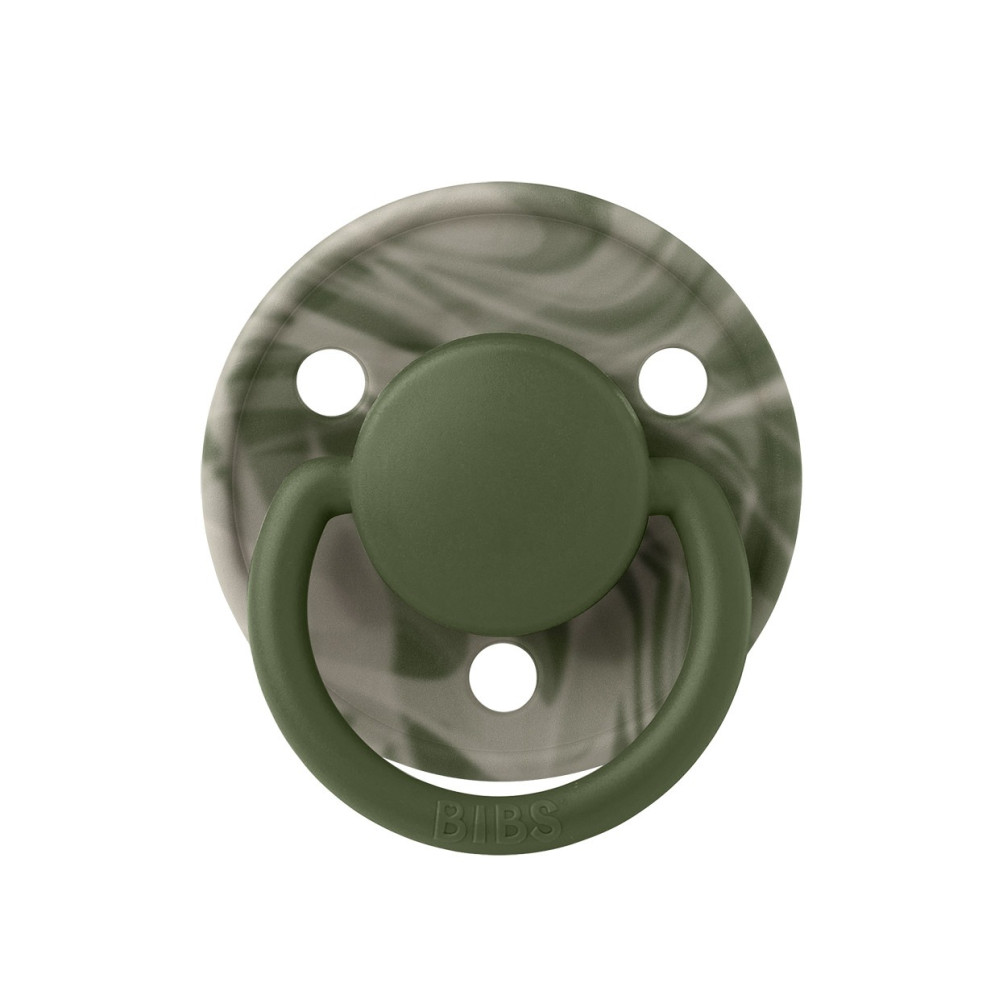 Пустушка Bibs De Lux Tie Dye Camo 0-6 міс, латекс (hunter green sand)