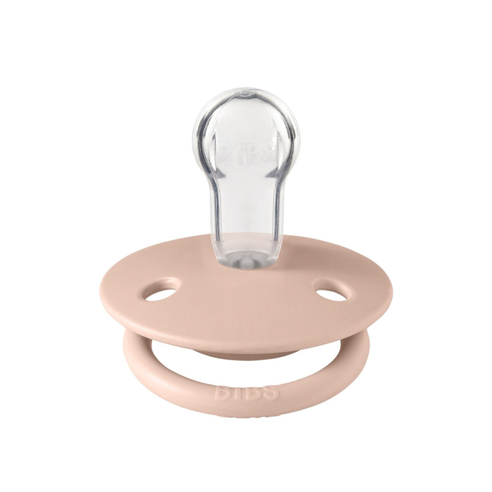 Пустышка Bibs De Lux 0-3 лет, силикон (onesize / blush)