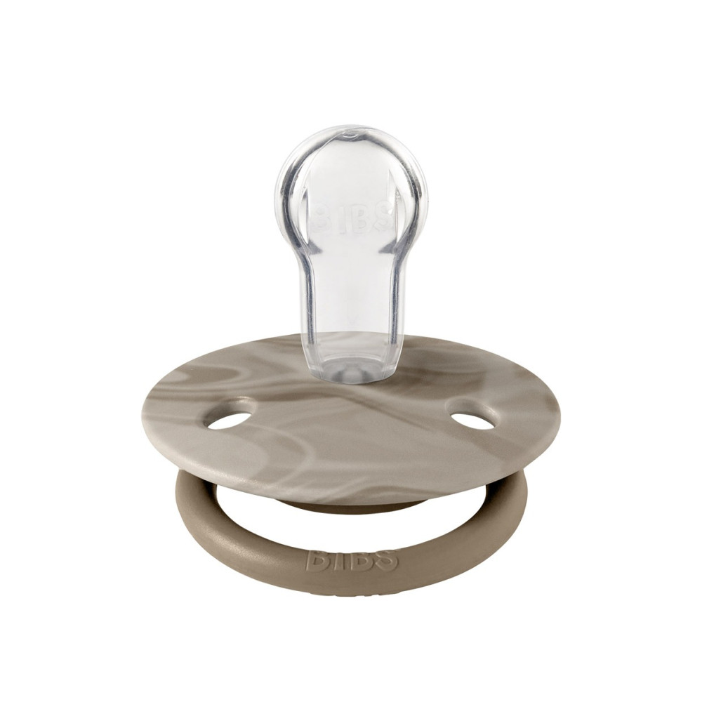 Пустушка Bibs De Lux Tie Dye Camo 0-3 років, силікон (onesize / dark oak sand)