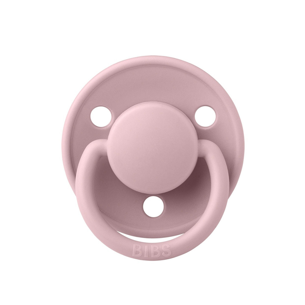 Пустышка Bibs De Lux 0-3 лет, силикон (onesize / pink plum)