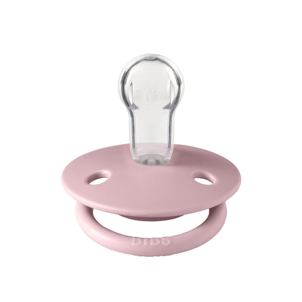 Пустышка Bibs De Lux 0-3 лет, силикон (onesize / pink plum)
