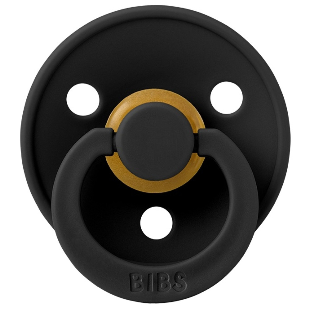 Пустушка Bibs Colour 6-18 міс, латекс (black)