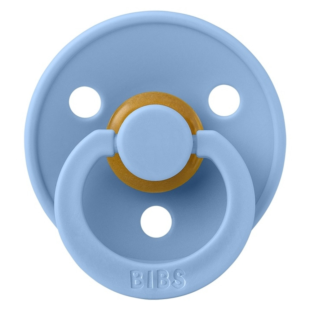 Пустышка Bibs Colour 0-6 мес, латекс (sky blue)