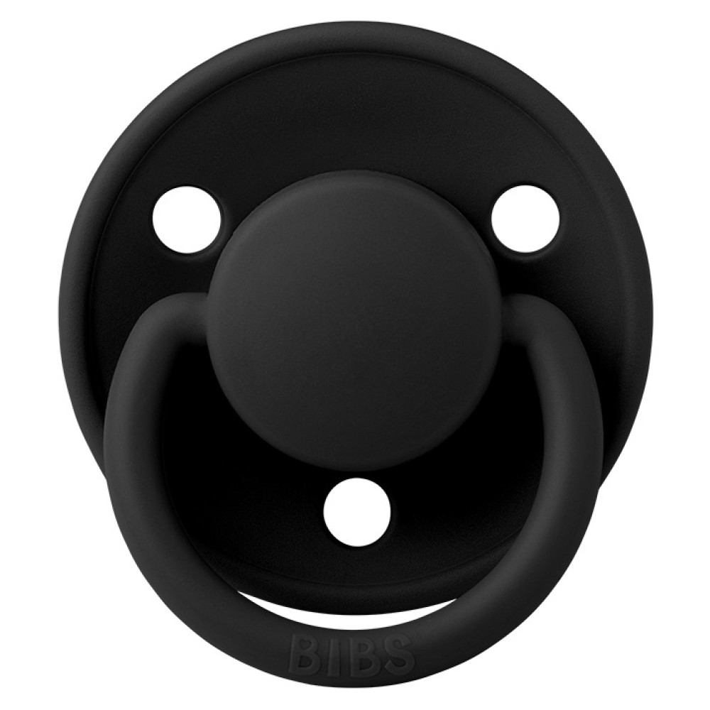 Пустушка Bibs De Lux 6-18 міс, латекс (black)