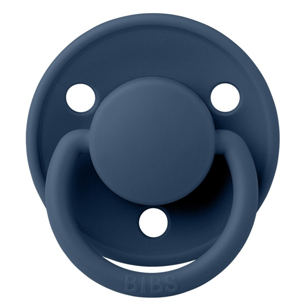 Пустушка Bibs De Lux 0-6 міс, латекс (steel blue)