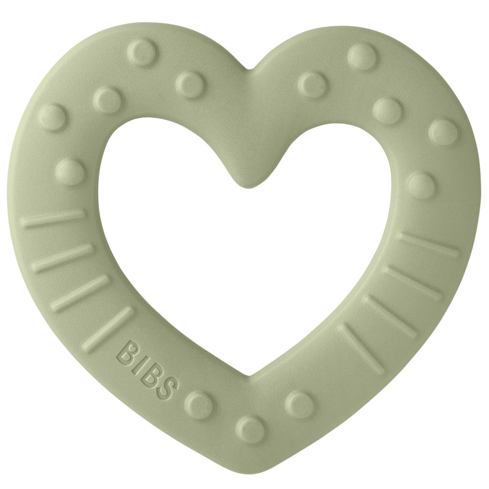 Іграшка-прорізувач Bibs Baby Bitie Heart Sage