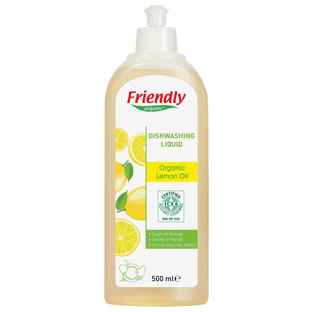 Органическое средство для мытья посуды Friendly Organic с лимонным соком 500 мл (FR1642)