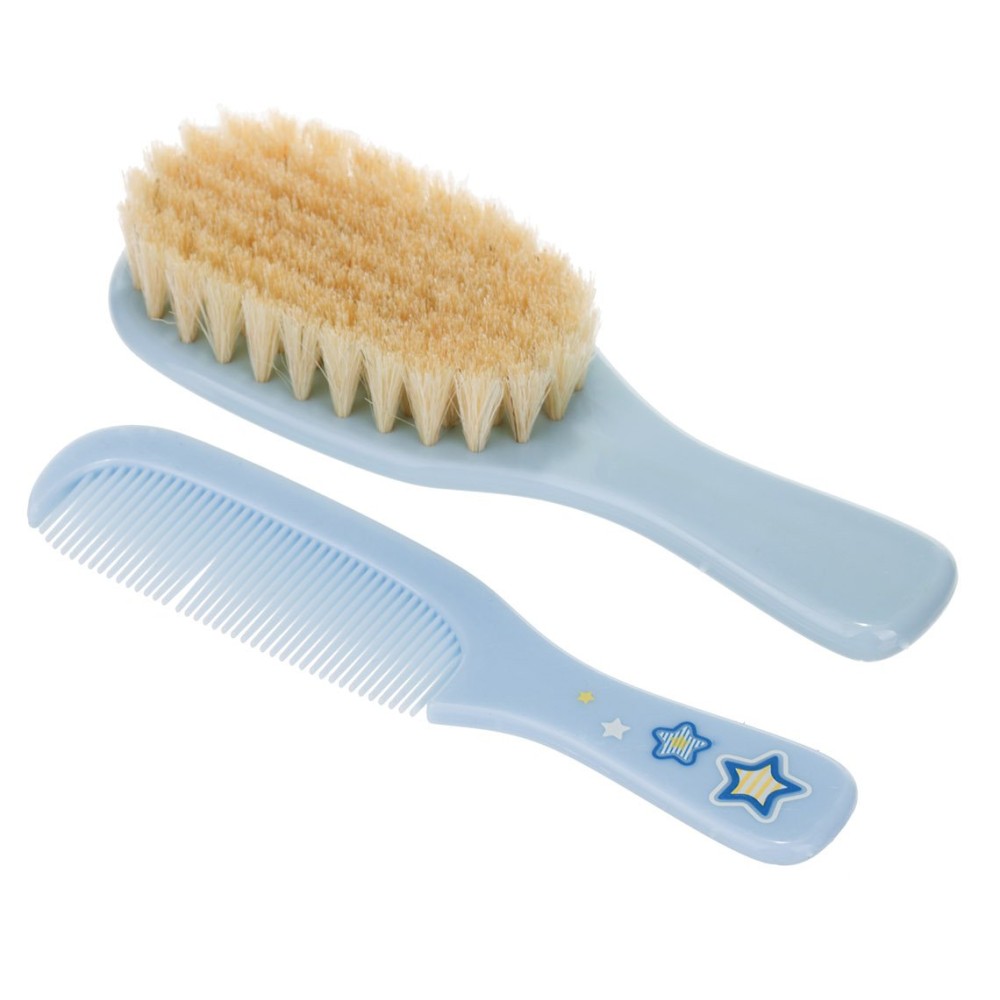 Щетка и гребешок для волос Canpol babies Newborn baby  голубой (7/406 blu)