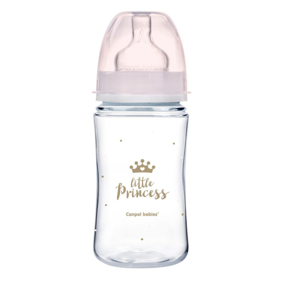 Бутылочка Canpol babies антиколиковая PP Easystart Royal Baby розовая 240 мл (35/234_pin)