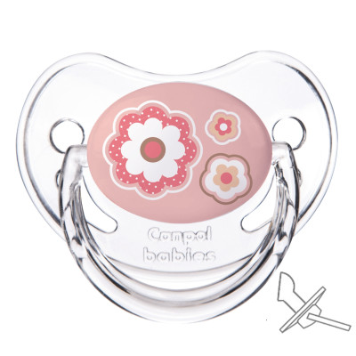 Пустышка силиконовая анатомическая Canpol babies Newborn baby розовые цветы (22/565 pin) Пустышка силиконовая анатомическая Canpol babies Newborn baby розовые цветы (22/565 pin)